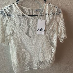 Zara lace top